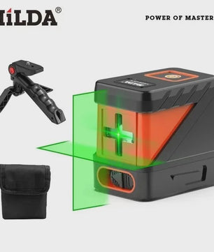 Mini Laser Waterpas met Groene Lijnen: Zelfnivellerend Horizontaal, Verticaal & Kruis