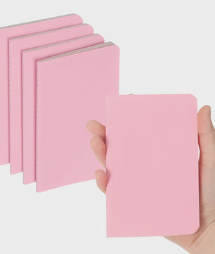 Set van 4/6 Mini A6 Notitieboekjes - Kraft Paper, Gelinieerd, Draagbaar Memo Pad