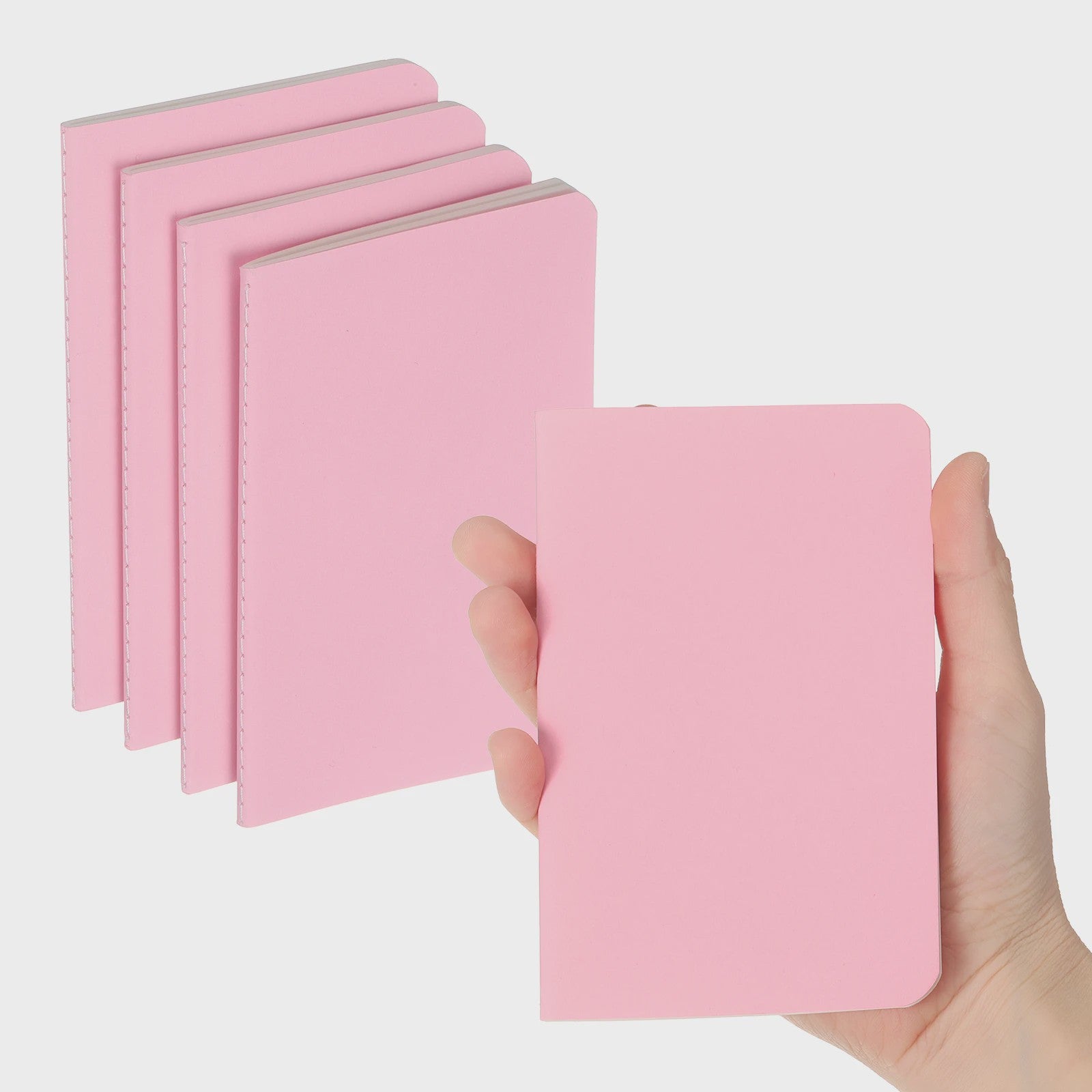 Set van 4/6 Mini A6 Notitieboekjes - Kraft Paper, Gelinieerd, Draagbaar Memo Pad