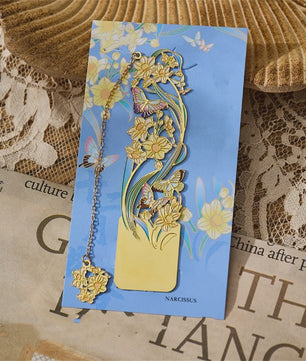Luxe Metalen Bladwijzers - Retro Chinese Stijl met Bloemen & Vlinders
