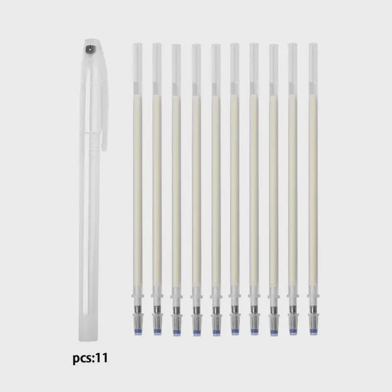 Set van 10 Hitte-uitwisbare Stoffen Markers - Perfect voor Naaien en Knutselen