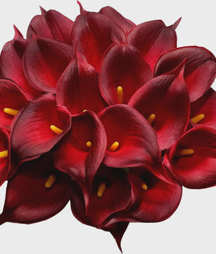 20x Kunstbloemen Calla Lelie - Real Touch Latex - Pure Wit