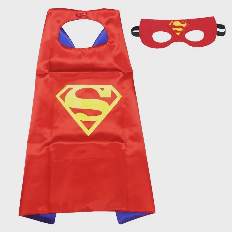 Superheld Cape en Masker Set - Kinderen Cosplay Verkleedkostuum