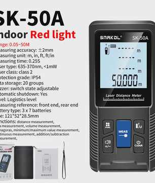 Digitale Laser Afstandsmeter 40m-120m - Precisie Meetlint met Diverse Functies