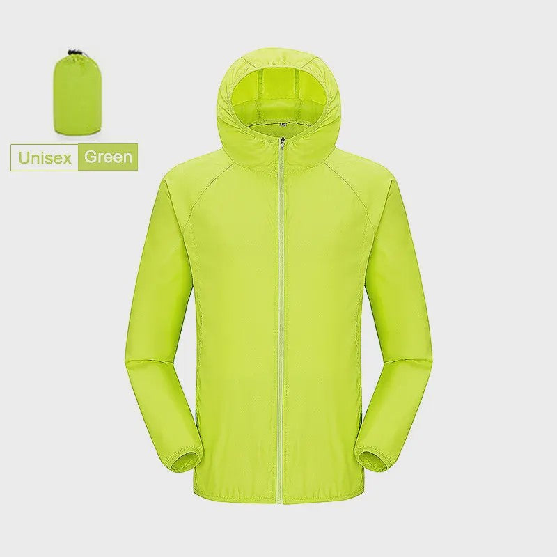 Unisex Winddichte & Waterdichte Outdoor Jas - Sneldrogend & UV-beschermend