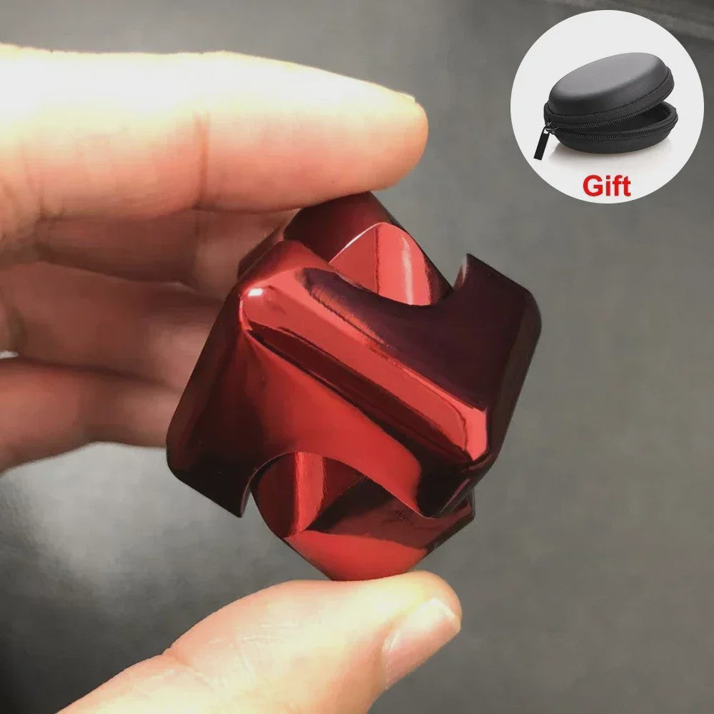 Alloy Cube Spinner Fidget Toy: Anti-Stress, Focus & Draagbaar Speelgoed