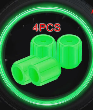 Lichtgevende Ventieldopjes - Glow in the Dark - Universeel voor Auto, Motor & Fiets