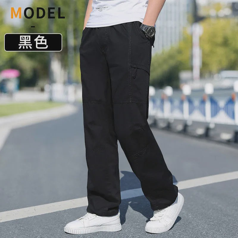 Herfst/Lente Heren Cargo Werkbroek Katoen - Casual Jogger & Klimbroek - Grote Maten tot 6XL
