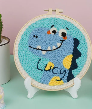 DIY Punch Needle Kit voor Beginners - Schattig Dier & Giraffe Borduurset met Borduurring