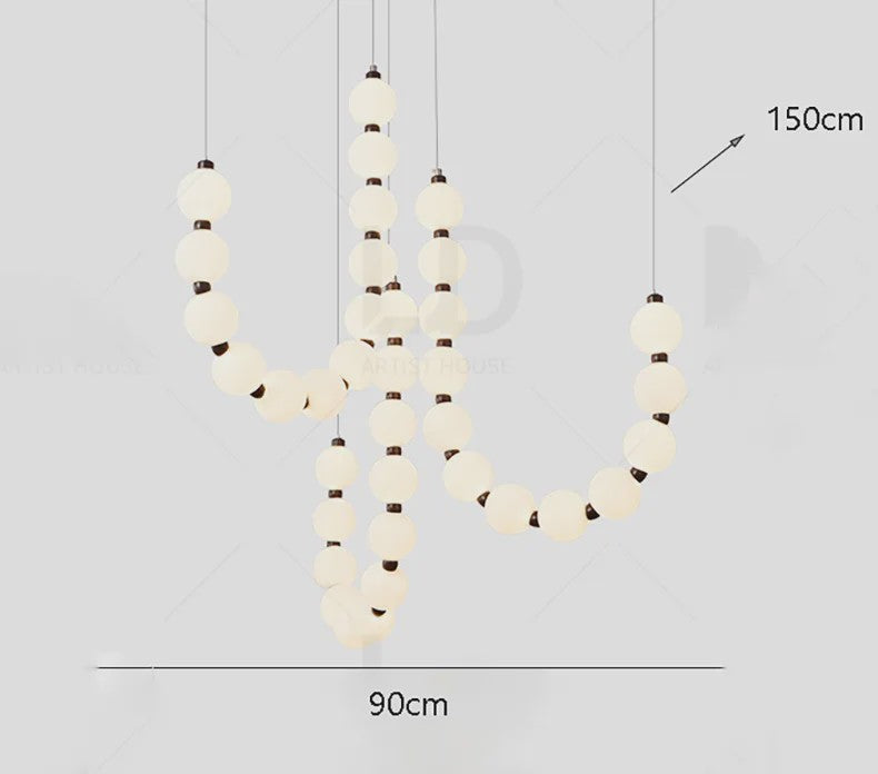 Moderne Scandinavische Plafondlamp met Bolvormige Lampjes - Hanglamp voor Woonkamer & Trap