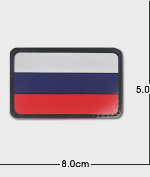 3D PVC Vlag Patches - Rubberen Militaire Emblemen met Klittenband