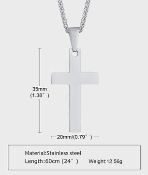 Heren RVS Kruis Ketting met Jezus Hanger - Religieuze Christelijke Sieraden