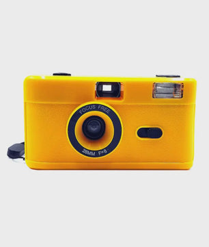 Retro 35mm Filmcamera met Ingebouwde Flits - Herbruikbaar en Stijlvol