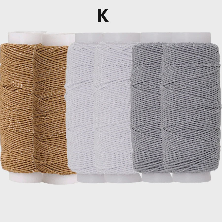 Elastisch Naaigaren 0.6mm - 6 Kleuren Set (20M) voor DIY, Kleding & Hobby