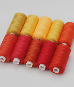 10 Rollen Polyester Naaigaren 402 - 400 Yards - Voor Hand & Machine