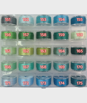25 Kleuren Hoogglans Borduur Garen - 90 Meter Spoelen voor Handwerk & DIY