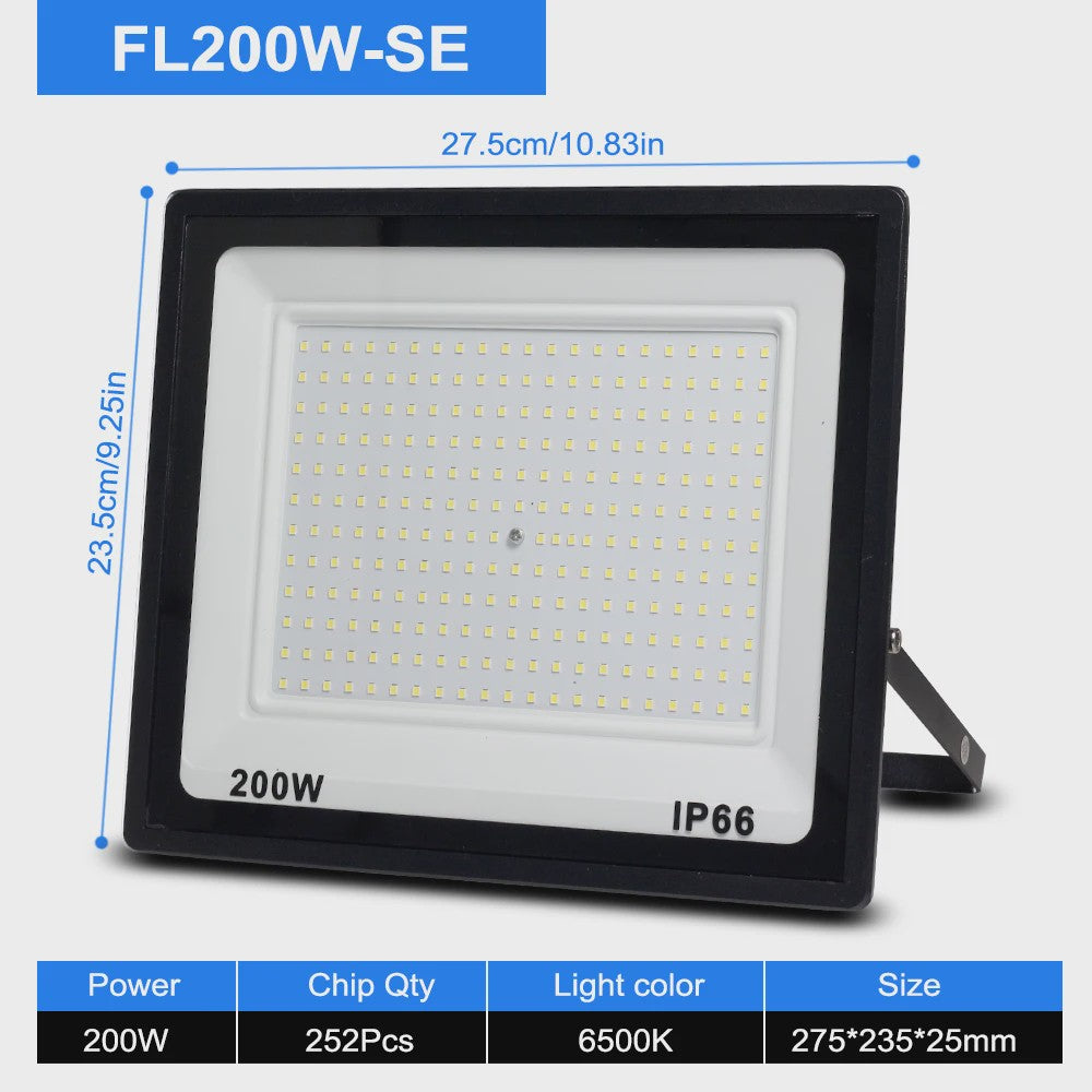 Krachtige LED Floodlight 50W-300W IP66 Waterdicht - Koel Wit 6500K