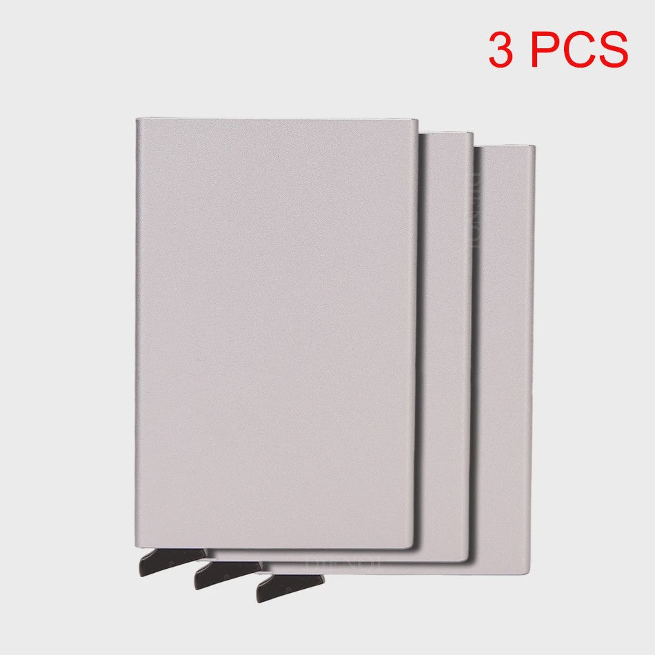 RFID Kaarthouder Portemonnee - Slank Metalen Pop-Up Wallet voor Heren & Dames