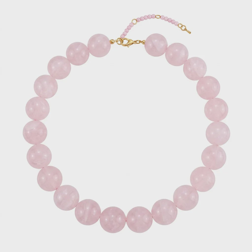 Bohemian Resin Kralen Ketting - Statement Choker met Dubbele Kleuren