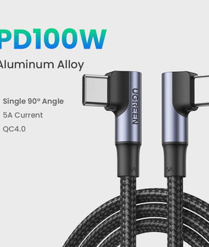 UGREEN 100W USB-C naar USB-C Kabel met E-Marker Chip - PD Fast Charging