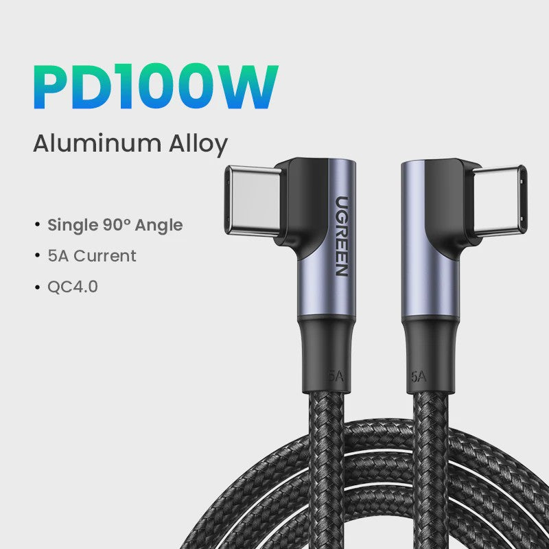 UGREEN 100W USB-C naar USB-C Kabel met E-Marker Chip - PD Fast Charging