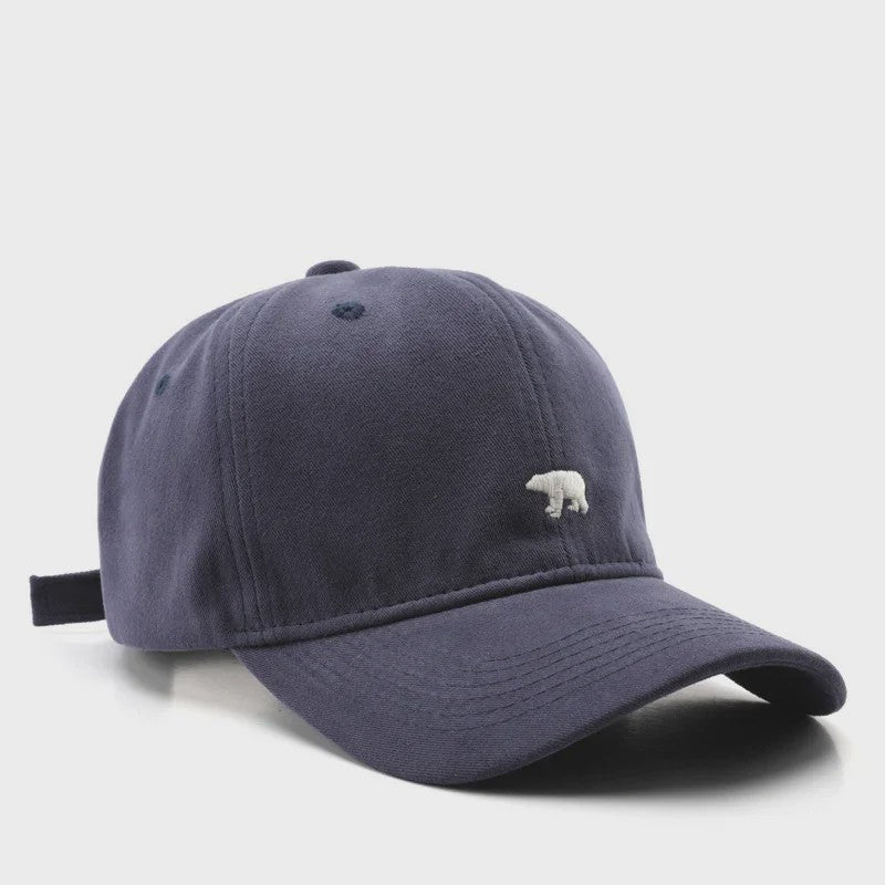 Unisex Katoenen Baseballpet met IJsbeer Embroidery - Zomer & Casual Stijl