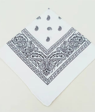 Modieuze Katoenen Bandana Sjaal 54x54cm - Paisley Print voor Dames & Heren