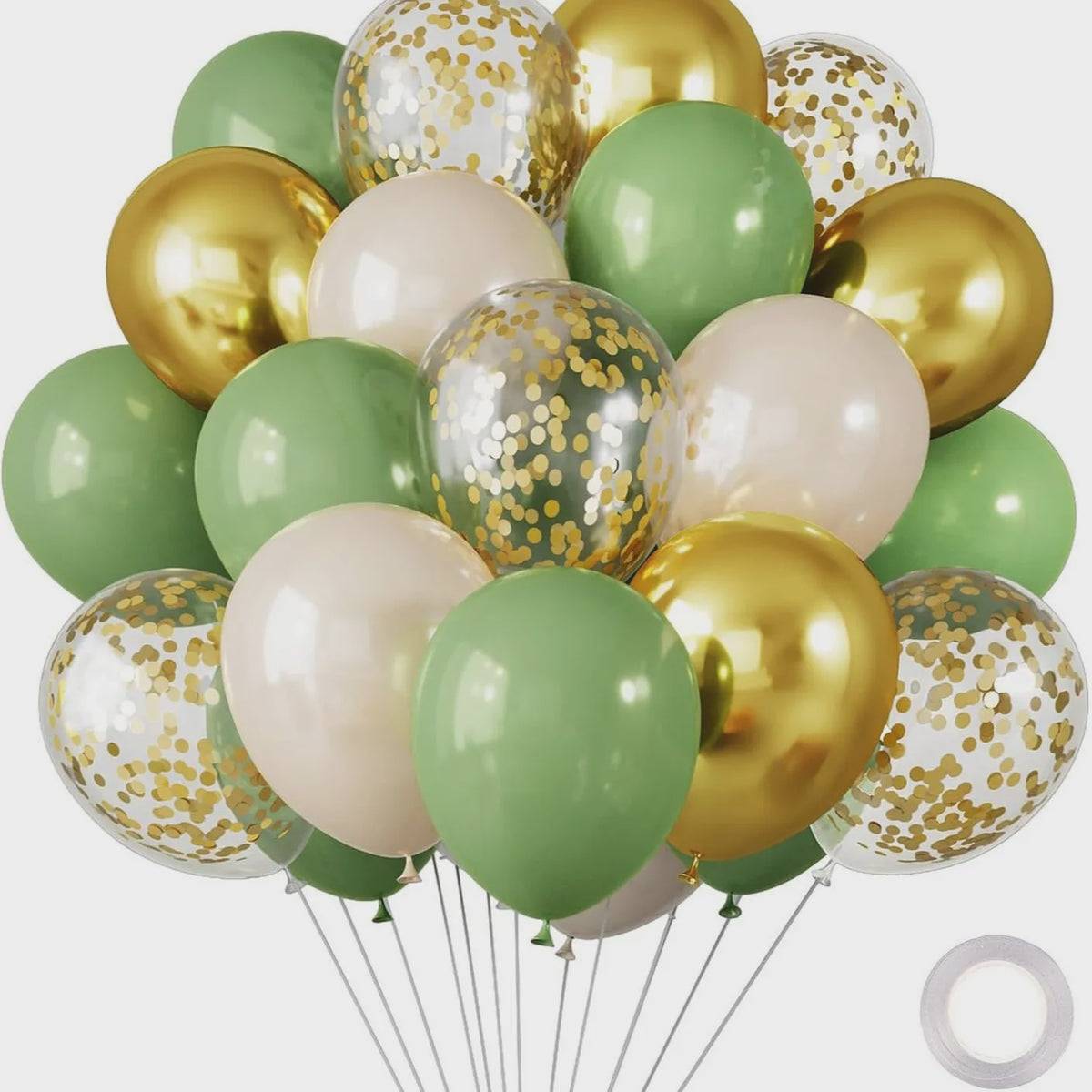 30 Stuks Chrome Latex Ballonnen Mix: Wit, Roze & Blauw - Feestdecoratie