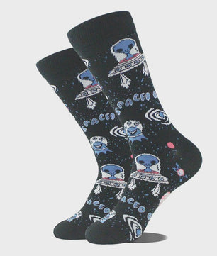 Unisex Happy Socks met Vrolijke Ontwerpen: Aliens, Haaien, Dinosaurussen & Meer