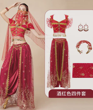 Prachtig Belly Dance Kostuum - Princess Stijl Outfit voor Dames | Dans, Feest & Halloween