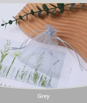 100x Organza Zakjes - Cadeau, Sieraden & Feest - Diverse Maten & Kleuren