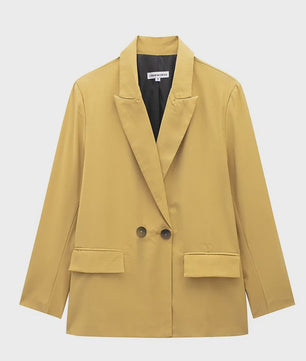 Dames Blazer met Zakken - Stijlvolle Dubbelzijdige Vintage Look