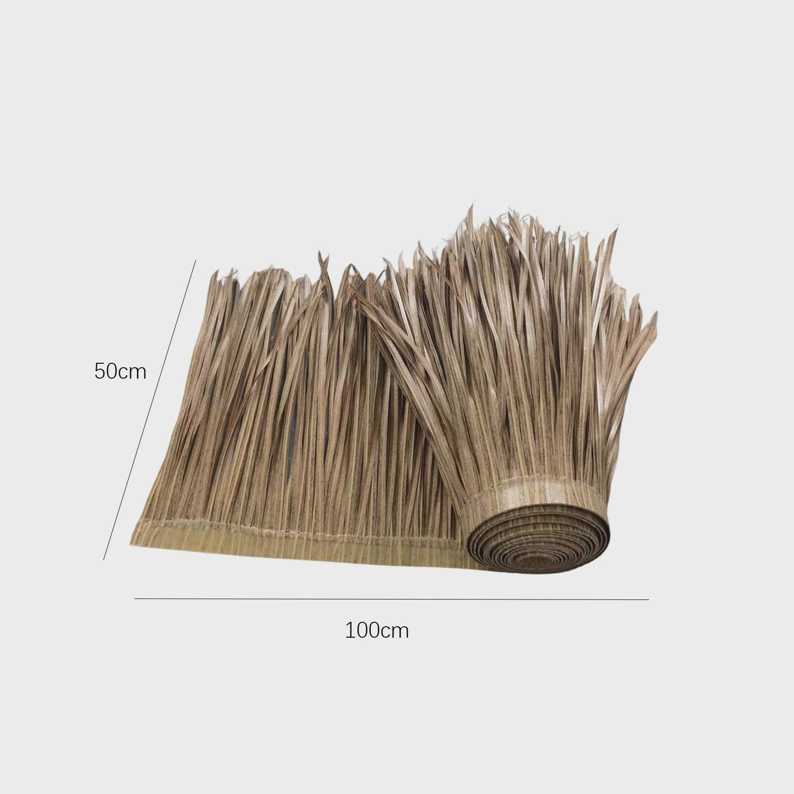 Kunstriet Dakbedekking voor Parasols & Tuinhuisjes - 100x50cm - Natuurlijke Uitstraling