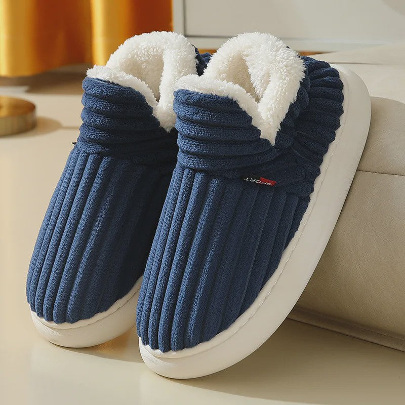 Herenslippers Winter Laarzen - Zachte Pluche & Katoen, Warm & Comfortabel voor Binnen