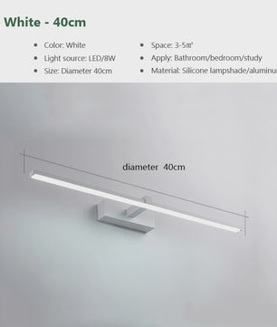Moderne LED Wandlamp Badkamer - Stijlvol Aluminium met 3 Kleuren Licht