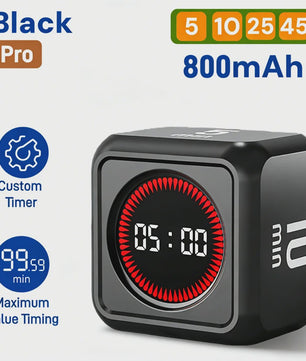 Visuele Flip Timer Kubus met LED Scherm & Gravity Sensor - Tijdmanagement Tool