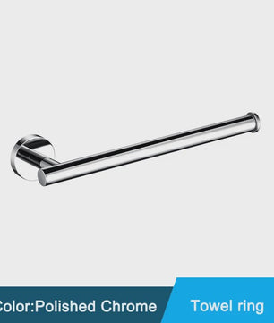 Zwarte RVS Wandmontage Set: Handdoekrek, Toiletrolhouder & Haakjes - Complete Badkamer Accessoires