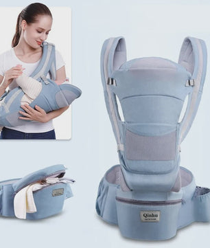 Ergonomische Baby Draagzak met Heupzitje - Multifunctioneel & Comfortabel