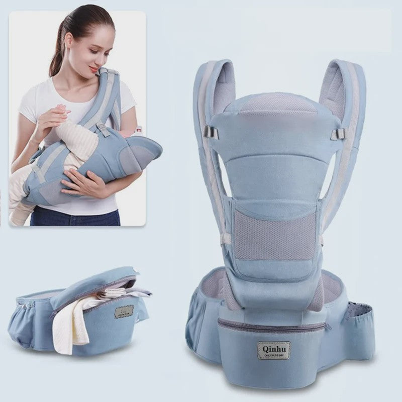 Ergonomische Baby Draagzak met Heupzitje - Multifunctioneel & Comfortabel