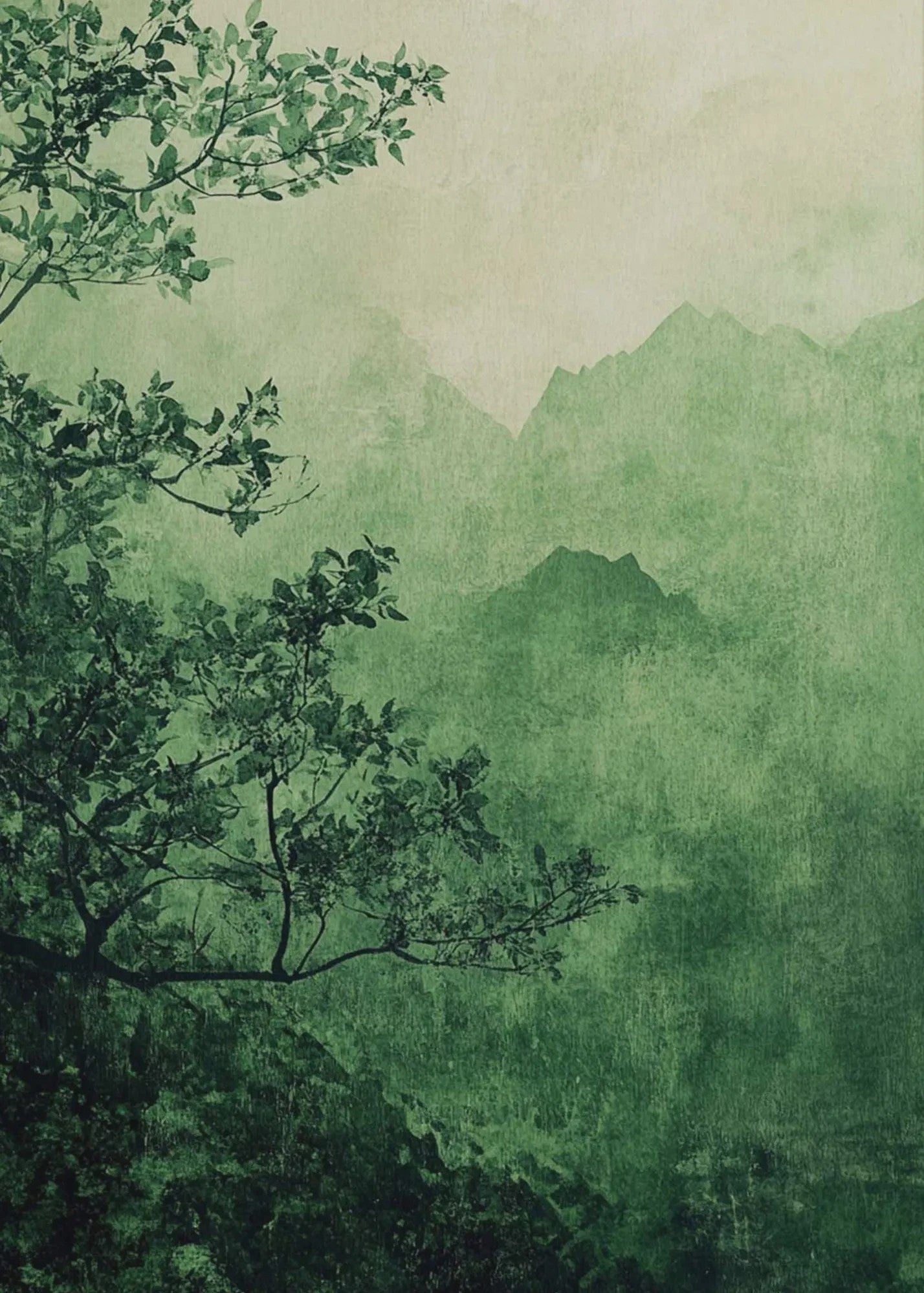 Japanse Canvas Poster: Zen Bos, Koi Vis & Kraanvogel - Sfeervolle Wanddecoratie