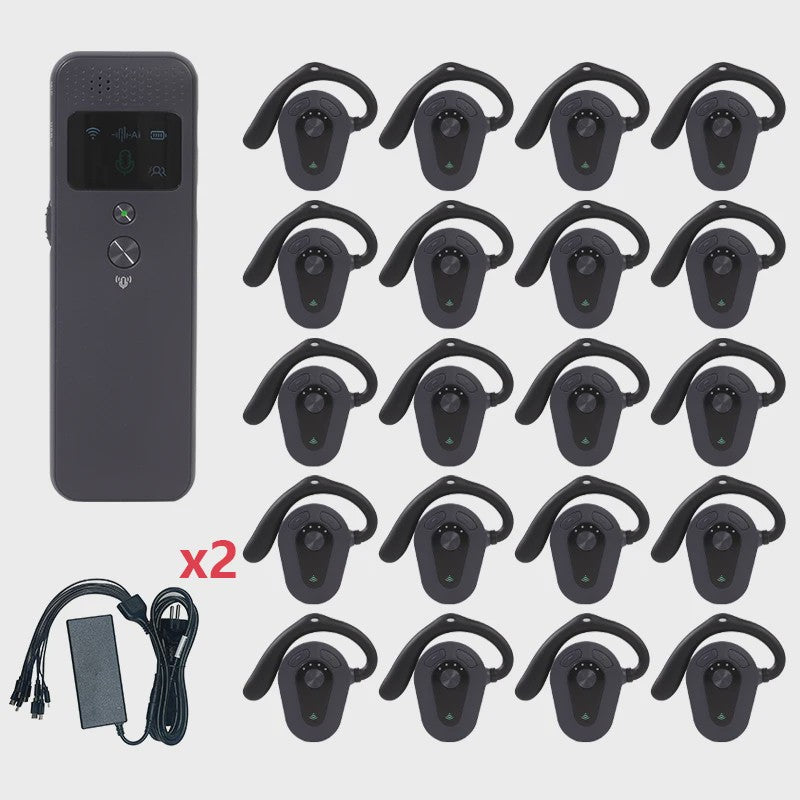 Professioneel 2.4GHz Draadloos Tour Guide Systeem met Groene Laser Pointer en Audio Headset