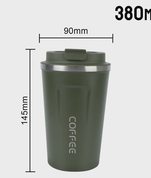 RVS Thermo Koffiebeker - Lekvrij Reizen - 380/510ML