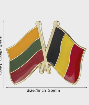 Belgische Vlag Speld - Stijlvolle Badge voor Kleding en Tassen