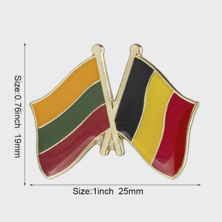 Belgische Vlag Speld - Stijlvolle Badge voor Kleding en Tassen