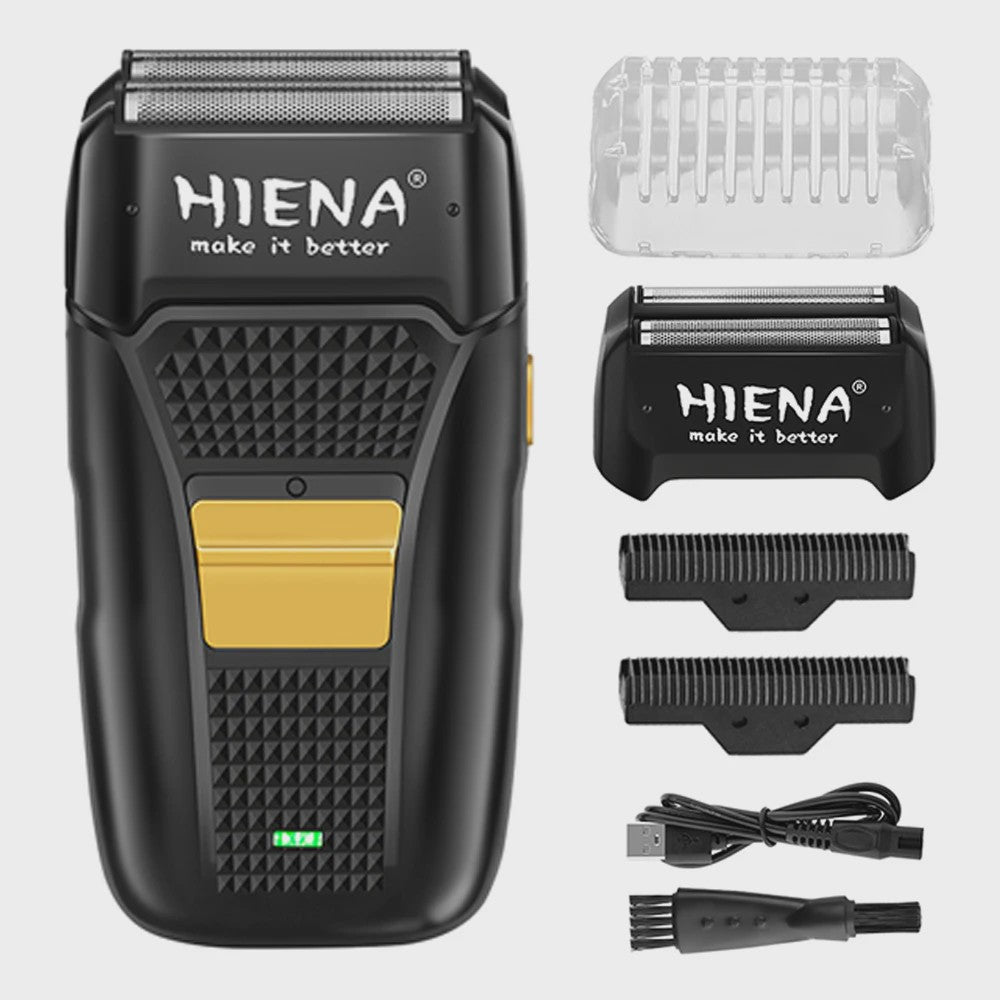 HIENA Pro Elektrische Scheerapparaat voor Mannen - Oplaadbaar, Metalen Behuizing