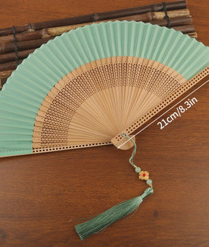 Elegante Chinese Stijl Vouwbare Handwaaier met Kwastje - Perfect voor Dans, Decoratie of Cadeau