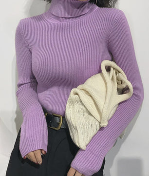 Dames Gebreide Turtleneck Trui - Slim Fit Koreaans Stijl | Herfst & Winter Collectie