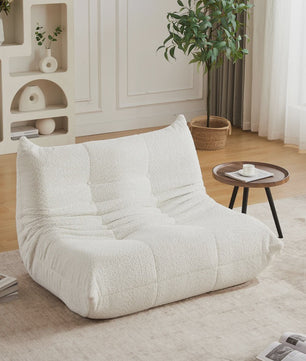 Moderne Chenille Togo Fauteuil - Comfortabele Lounge Stoel met Memory Foam