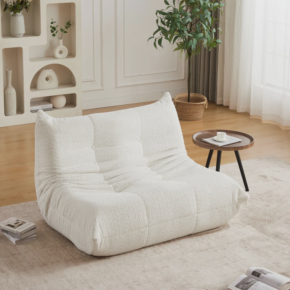 Moderne Chenille Togo Fauteuil - Comfortabele Lounge Stoel met Memory Foam