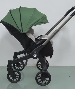4-in-1 Baby Kinderwagen met Autostoel - Multifunctioneel en Inklapbaar